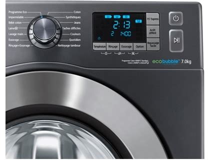 lave linge hublot samsung wf70f5e5w4x|Test Samsung WF70F5E5W4X EcoBubble .